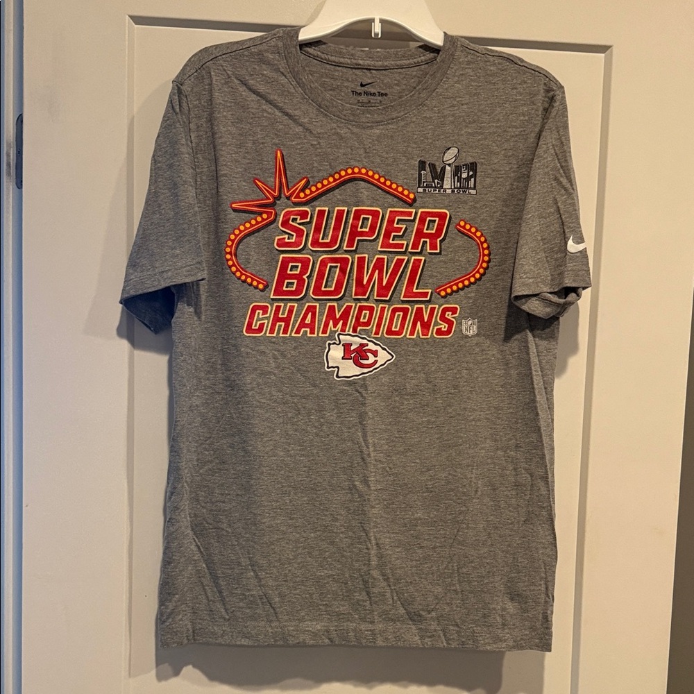 Kansas City Chiefs Super Bowl Nike Gray Tee